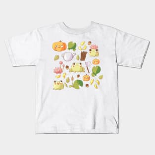 Cute frogs pattern Kids T-Shirt